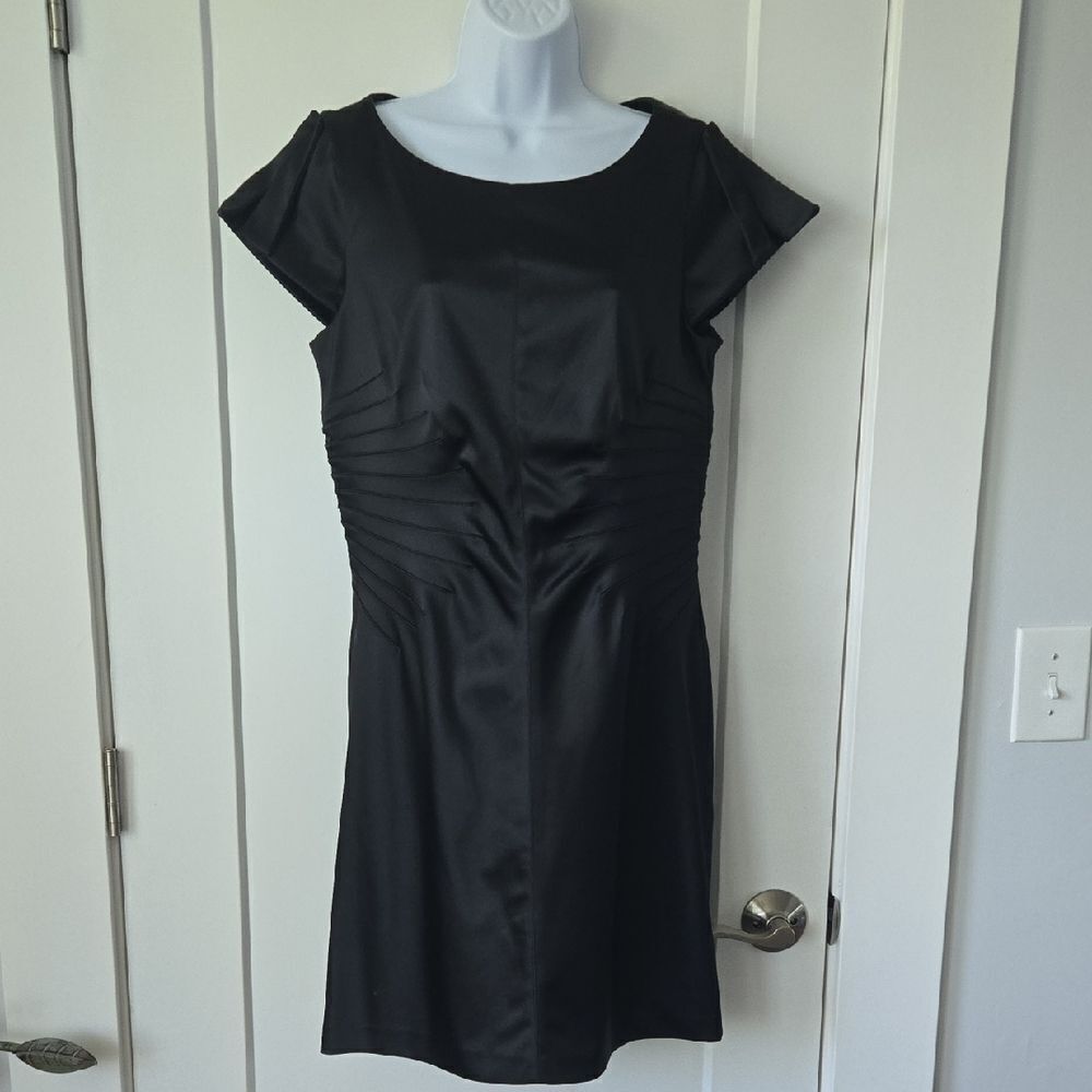 Laundry By Shelli Segal Black Ruched Sheath Mini Dress